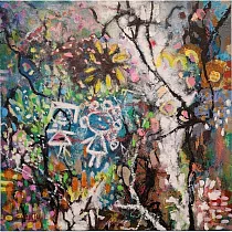 【玲廊滿藝】李佳孺CHIAJU─ 舞動的塗鴉記憶45x45cm