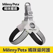 Mamy Pets 寵物多層透氣Y型胸背帶。夜光型 M M 酷炫黑