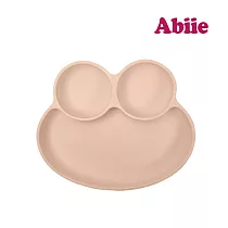 abiie 蛙式三餐─吸盤式矽膠餐盤 木瓜牛奶