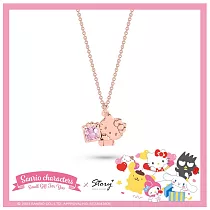 STORY 故事銀飾─Small Gift for U系列─Hello Kitty 凱蒂貓禮物純銀項鍊 加5cm