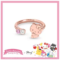 STORY 故事銀飾─Small Gift for U系列─Hello Kitty 凱蒂貓禮物純銀戒指 國際圍#12