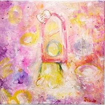 【玲廊滿藝】腳心JIA─好奇心的冒險30x30cm