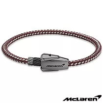 【McLaren】限量2折 頂級英國超跑不銹鋼真皮手環 全新專櫃展示品(MG0205 190mm)