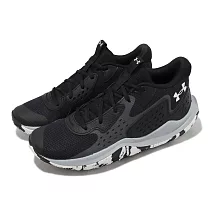 Under Armour 籃球鞋 Jet 23 男鞋 黑 灰 緩震 支撐 抓地 運動鞋 UA 3026634002