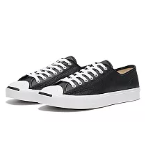 CONVERSE JP OX 開口笑 皮革 男女休閒鞋─黑─164224C US6 黑色