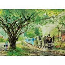 【台製拼圖】台灣鐵道系列─十分的汽笛聲 520片拼圖 25─029/25─054