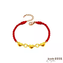 J’code真愛密碼金飾 充滿愛意黃金編織手鍊