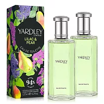 YARDLEY 雅麗 紫丁香&梨子淡香水(125ml)X2入─原廠公司貨