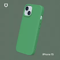 犀牛盾 iPhone 15 (6.1吋) SolidSuit 防摔背蓋手機保護殼─ 鸚鵡綠