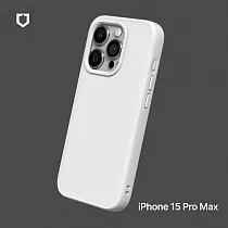 犀牛盾 iPhone 15 Pro Max (6.7吋) SolidSuit 經典防摔背蓋手機保護殼 ─ 經典白