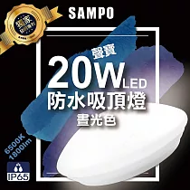 聲寶20W LED防水吸頂燈─晝光色─LX─PG201E