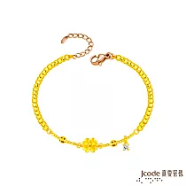 J’code真愛密碼金飾 真愛─真幸福黃金/琉璃手鍊─黃