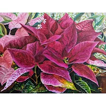 【玲廊滿藝】Su─花現美好~聖誕紅 紅了!31.5x41cm