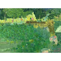 【玲廊滿藝】王柏翔─荷池24x33cm