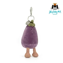英國 JELLYCAT 鑰匙圈/吊飾 Vivacious Vegetable Aubergine Bag Charm 迷人茄子