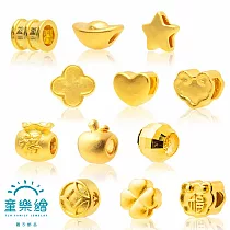 【童樂繪金飾】parents─kids line 童心弦親子紅繩系列 12款任選 約重0.03錢±0.02(彌月金飾 彌月禮) 成人款 F.如意鎖片