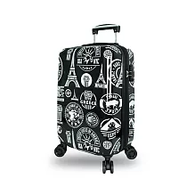 DF travel ─ 環遊世界系列TSA海關密碼鎖20吋PC行李箱─共3色 黑色