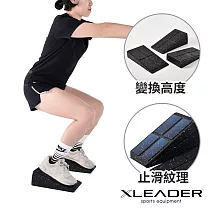【Leader X】訓練伸展多用途踏板 三件組/深蹲踏板/拉筋板/硬舉踏墊/輔助腳墊