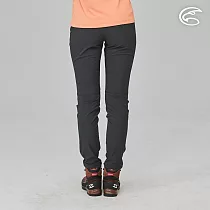 ADISI 女四面超彈耐磨修身拼接登山長褲AP2311138 (S─XL)|拼接褲 登山褲 工作褲 四面彈 防潑水 快乾 L 碳黑/碳黑