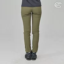 ADISI 女四面超彈耐磨修身拼接登山長褲AP2311138 (S─XL)|拼接褲 登山褲 工作褲 四面彈 防潑水 快乾 L 棕綠/烏木灰
