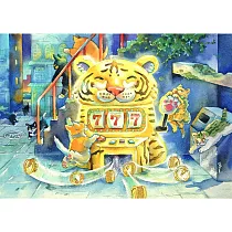 【玲廊滿藝】詞不DA藝─城市浪貓們的奇蹟吃角子老虎機26.9x37.9cm
