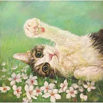 【玲廊滿藝】Chun Yu─猜猜手裡是什麼?30x30cm