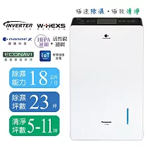 Panasonic國際牌18公升變頻高效型清淨除濕機 F─YV36MH