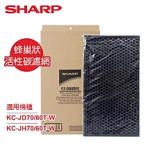 SHARP夏普KC─JD70/60T─W專用蜂巢狀活性碳濾網 FZ─D60DFE