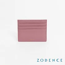 ZODENCE LIZ進口牛皮輕薄卡片夾 藕粉