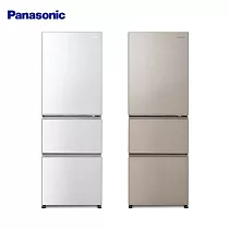 Panasonic 國際牌 ECONAVI 385L三門變頻電冰箱(全平面鋼板) NR─C384HV ─含基本安裝+舊機回收 N1(香檳金)