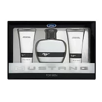FORD MUSTANG 福特野馬 美式傳奇白鑽男性淡香水禮盒【淡香水100ml+沐浴膠100ml+鬍後膠100ml】─代理商公司貨