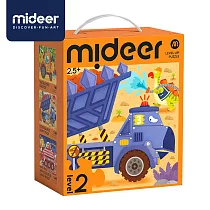 《MiDeer》── 進階式拼圖─恐龍施工中(LEVEL2) ☆