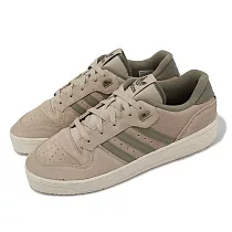 adidas 休閒鞋 Rivalry Low 男鞋 棕 綠 麂皮 復古 低筒 三葉草 愛迪達 IE7211