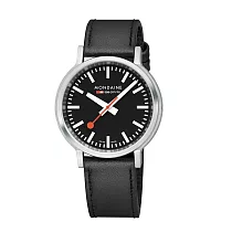 Mondaine 瑞士國鐵 stop2go 男士腕錶 – 黑面 / 41020LBV─2SE / 41mm