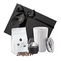 【PO：Selected】丹麥POx黑沃耶加雪菲咖啡禮盒組(棱角保溫杯460ml─共3色/咖啡濾網) 白