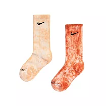 Nike EveryDay Plus Cush Crew 紮染長襪 橘黃 DM3407─906 S 橘黃