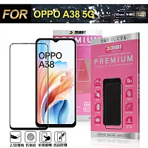 Xmart for OPPO A38 5G 超透滿版 2.5D 鋼化玻璃貼─黑