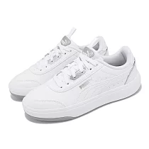 Puma 休閒鞋 Tori Pop─Up Metallics 女鞋 白 銀 微厚底 增高 運動鞋 小白鞋 39249002 22.5cm WHITE─SILVER