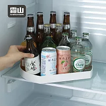【日本霜山】360度旋轉式多功能調味料/瓶罐收納架─半圓款