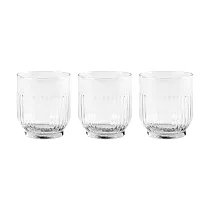 《EXCELSA》水杯 茶杯 咖啡杯 | 玻璃杯3入(豎紋300ml) 玻璃杯3入(豎紋300ml)