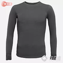 3M─佳立適─升溫蓄熱保暖衣─石墨烯系列─蜜桃著素面─男圓領─ 3XL 灰色
