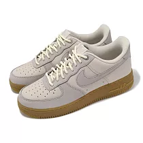 Nike 休閒鞋 Air Force 1 07 WB 男鞋 米白 棕 皮革 生膠底 AF1 經典 低筒 FD3365─001