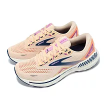 Brooks 慢跑鞋 Adrenaline GTS 23 女鞋 橘 藍 腎上腺素 回彈 輕量 路跑 運動鞋 1203811B795