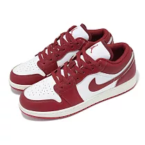 Nike 休閒鞋 Air Jordan 1 Low GS 大童 女鞋 紅 白 AJ1 低筒 一代 FJ3465─160