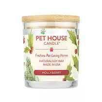 【PET HOUSE】室內除臭寵物香氛蠟燭─木蓋255g─冬青漿果