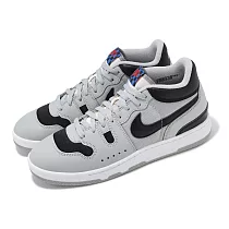 Nike 休閒鞋 Attack QS SP 煙灰 黑 棋盤格 男鞋 復古網球鞋 限量款 FB8938─001
