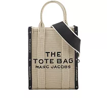MARC JACOBS THE JACQUARD TOTE 雙色迷你手機托特包 (淺米色)
