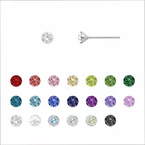 [一年保固][SW 歐洲百年品牌訂製水晶] 無限綻放水晶系列 / [SW Crystal] Infinite Bloom Crystal Earrings 特殊工藝 ─ 星塵極光水晶