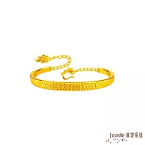 J’code真愛密碼金飾 龍麟硬金手環