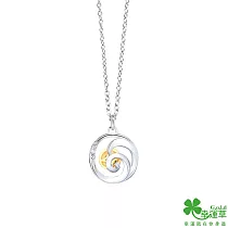 幸運草金飾 財運滾滾黃金/純銀墜子 送黃鋼項鍊